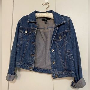 Cropped jean jacket